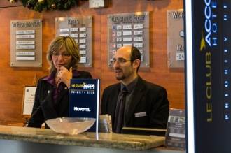 hotel reception desk